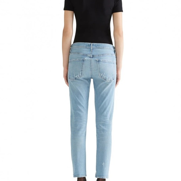 AGOLDE Isabel Slim Fit Boyfriend Dreamer Jeans Distressed Denim Size 25 - Picture 14 of 14